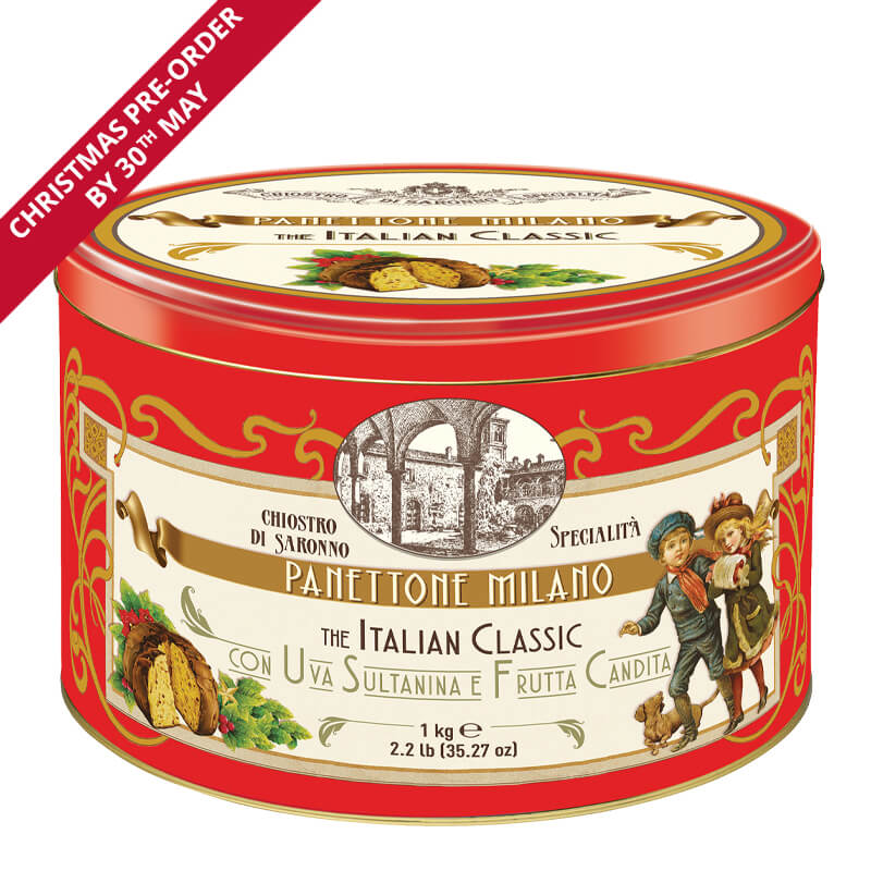 Classic Panettone in Vintage design gift Tin (Pre-Order Only)