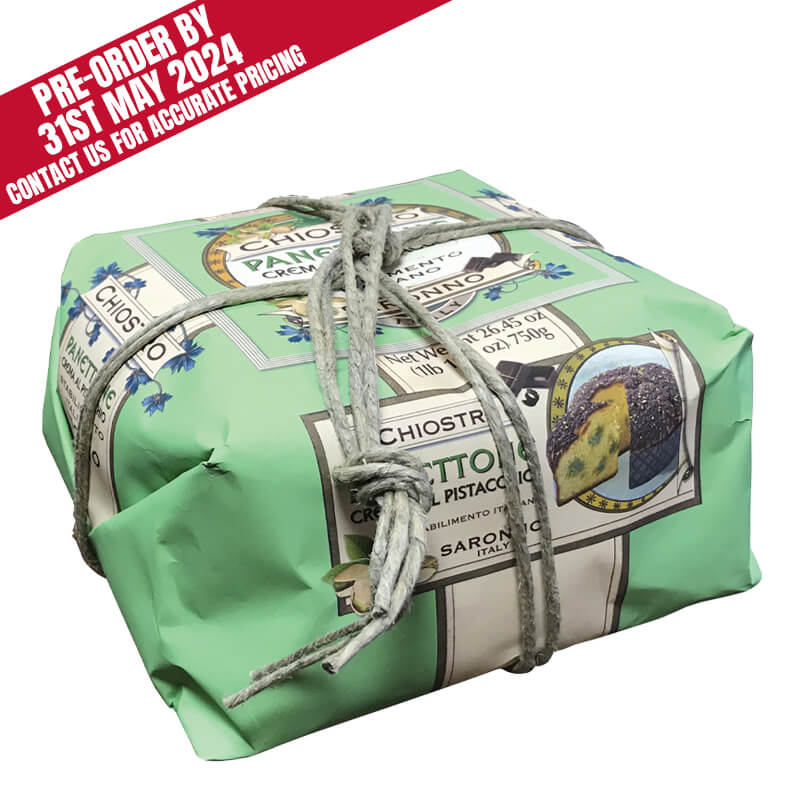 Hand-Wrapped Pistachio Crème Panettone (Pre-Order Only)